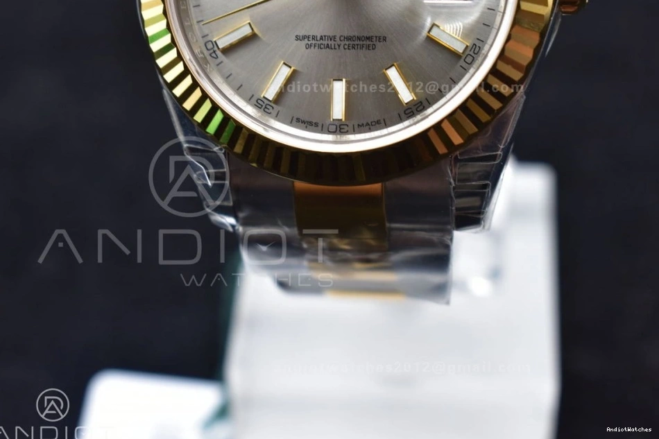 VSF SS Oyster Bracelet VS 41 Silver YG 596 1:1 Edition GoAnywhere DateJust on Dial 126333 Best 904L 0219